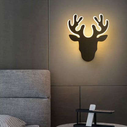 Deer Head 16W LED Wall Light