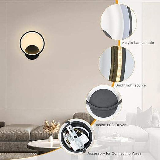 12W Bedroom LED Lights On Wall