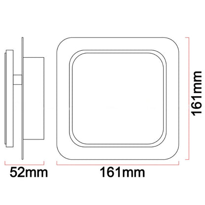 Emitting Colour Changeable by Switch wall mounted LED lamp