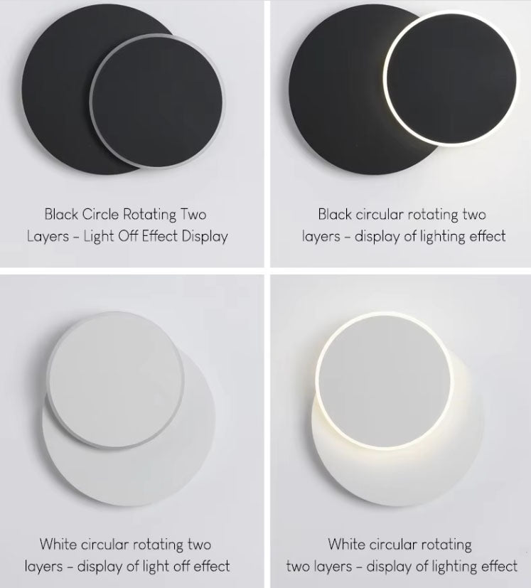 3000K to 6000K dimmable by switch Bedside Lights Wall Mounted