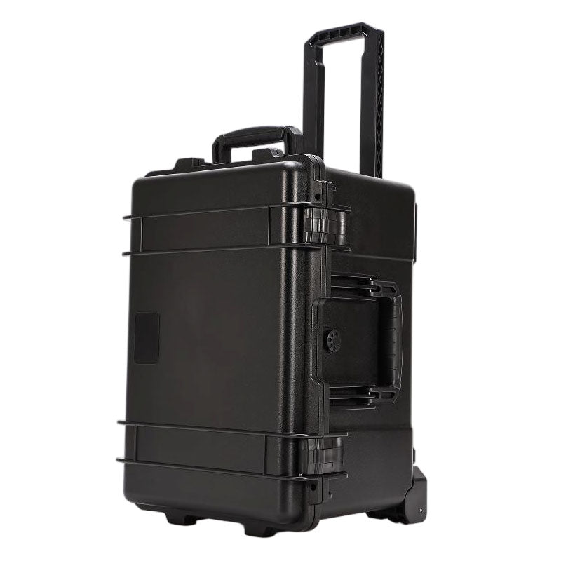 Tri-proof wheeled protective trolley hard shell case