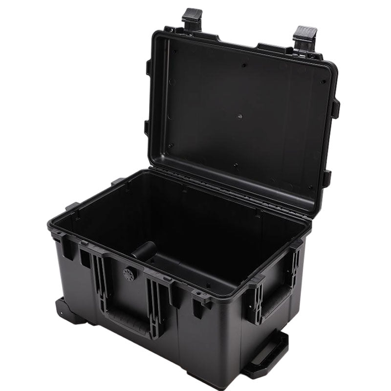 Tri-proof wheeled protective trolley hard shell case